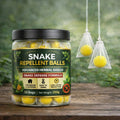Snake Repellent Balls 12 Bags Advanced Snake Deterrent Formula | Long Lasting Outdoor & Indoor Protection | Natural Snake Repellent for Garden, Farm, Garage, Yard, Patio & Home Perimeter Defense