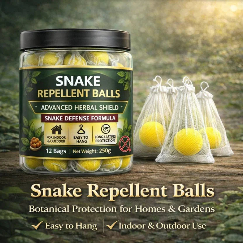 Snake Repellent Balls 12 Bags Advanced Snake Deterrent Formula | Long Lasting Outdoor & Indoor Protection | Natural Snake Repellent for Garden, Farm, Garage, Yard, Patio & Home Perimeter Defense