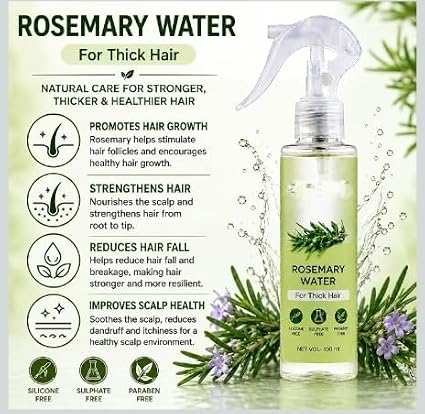 Rosemary Water Hair Spray pack of 2