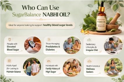 Nabhi Oil Blood Sugar Support Herbal Navel Care Oil 50ml Each Pack Of 2