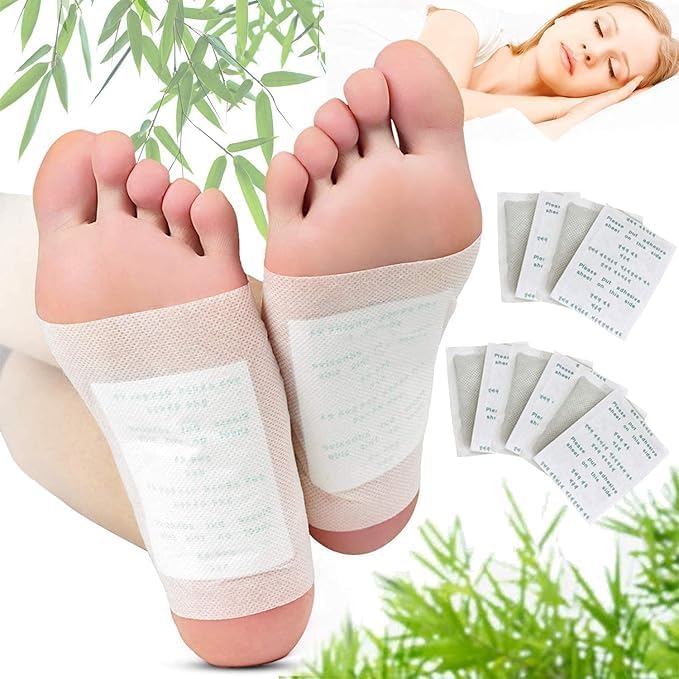 KIYESKI Cleansing Detox Foot Patches - 10  Adhesive Pads Kit for Natural Toxin Removal & Foot Health(BUY 1 GET 1 FREE)