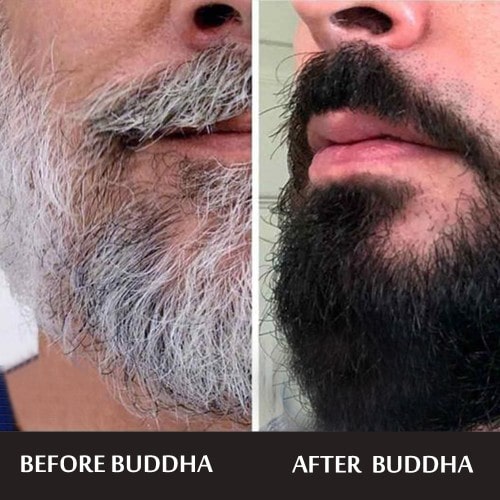 Buddha Natural Grey Beard Serum Oil (25 ml) - Helps in Reduce Greys and Restore Natural Black Beard | Made with 100% Natural Ingredients | Chemical-Free | Suitable for All Beard Types     BUY 1 GET 1 FREE