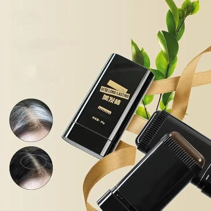 New 2 in 1 Hair Stick Hair Dye Stick Comb (Black, 20 gm)